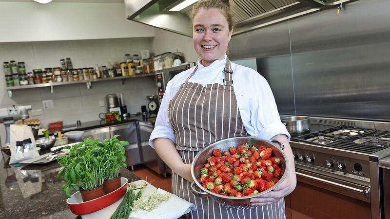 Chef Antoinette Ceelan in her kitchen at the Tyrone Guthrie Centre. Photograph: Lorraine Teevan, Tyrone Guthrie Centre