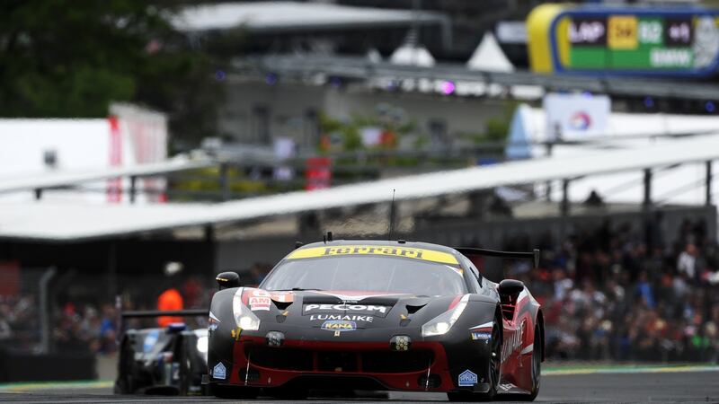 Matt Griffin in his Ferrari 488 GTE