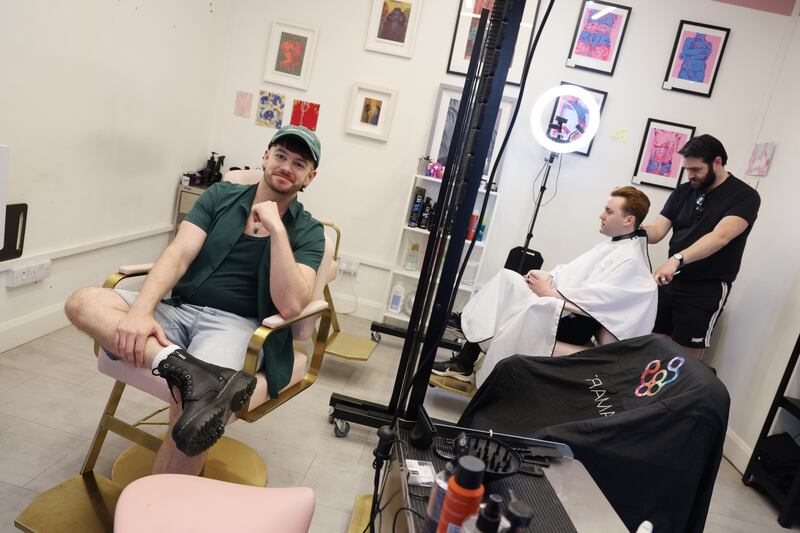 Queer Hawk in Temple Bar. Photograph: Bryan O’Brien / The Irish Times 
