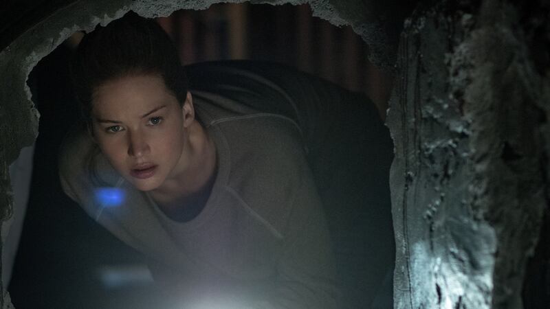 Jennifer Lawrence in Mother!, ‘a disgusting, disturbing feast for the senses’.