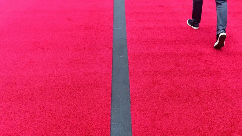 Preparations continue along Hollywood Boulevard for the 91st Oscars as the Red Carpet is unrolled on Wednesday. Photograph: Getty Images