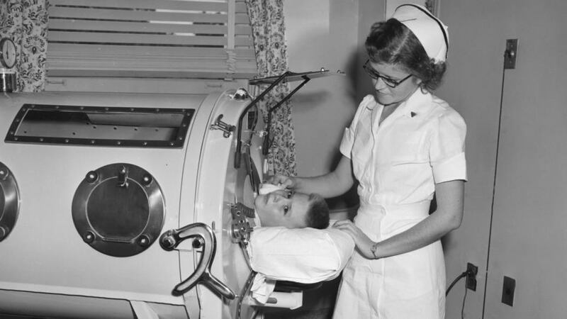 Literary setting: in Joan London’s novel Sullivan, encased in an iron lung because of his polio, is writing a poem about a ceiling. Photograph: Jonathan Kirn/Corbis via Getty