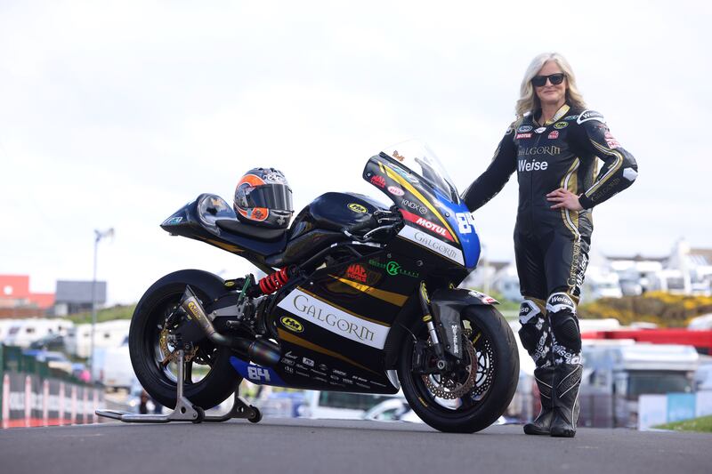 Ride or Die: Maria Costello is one of only a handful of women in the sport of road racing. Photograph: Stephen Davison/DoubleBand Films/BBC NI