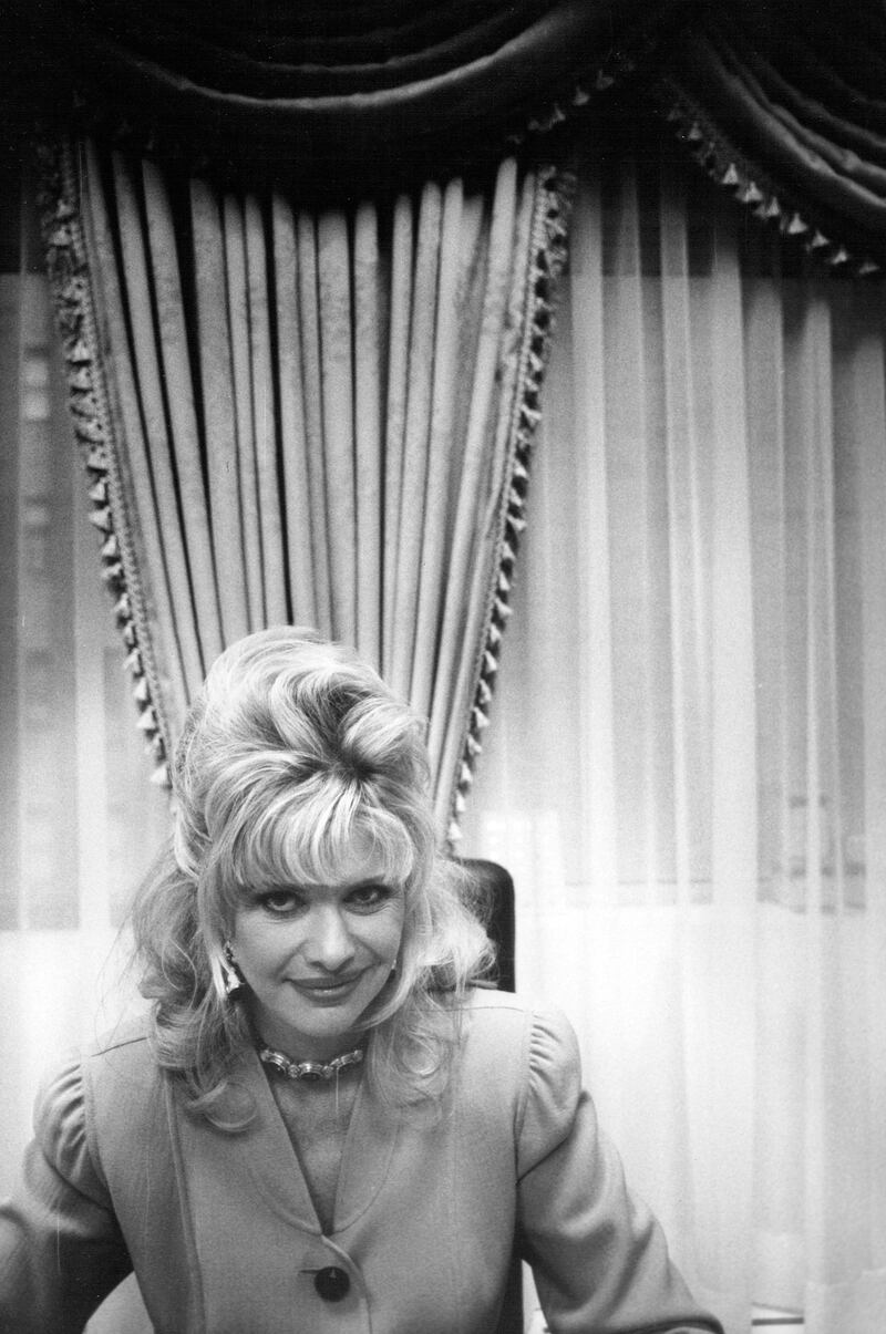 Ivana Trump at the House of Ivana, a store for her line of jewellery, perfumes and apparel, on March 2nd, 1995. Photograph: Angel Franco/The New York Times