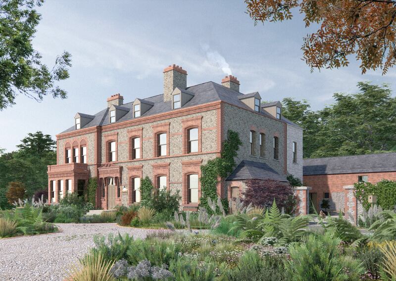 Computer generated image of Millbrook House in Abbeyleix, post restoration