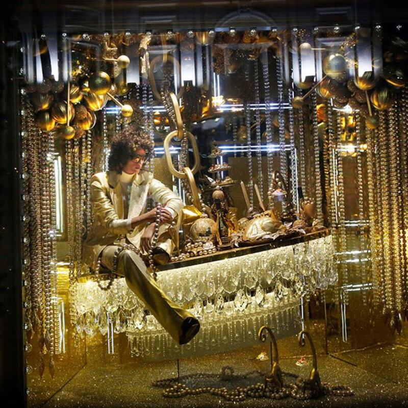 Brown Thomas’s renowned Christmas windows are luminescent, shimmering theatre sets each representing a moment of festive celebration with a hint of glittering disco. Photograph: Leon Farrell/Photocall Ireland