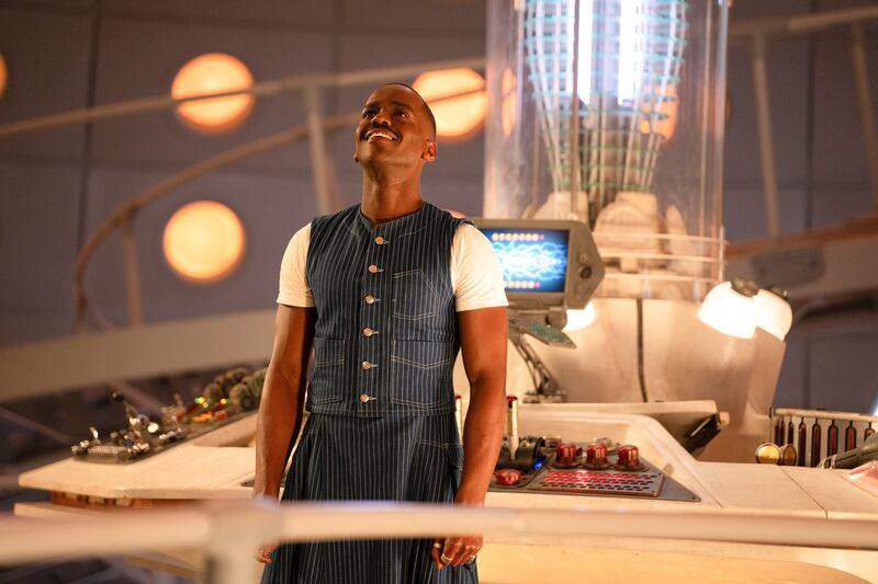 Ncuti Gatwa in his final episode of Doctor Who. Handout photograph: BBC Studios/Bad Wolf/James Pardon/PA Wire