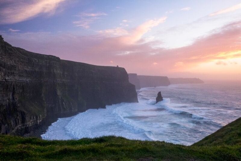 4.47pm,  November 3rd: I witnessed a beautiful sunset and one of the first big winter swells of the season.