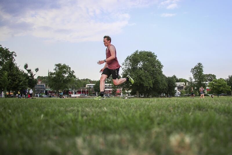 Daniel Stewart training.