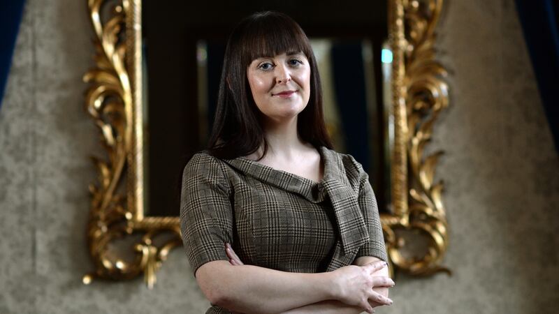 Aoife Abbey, author of Seven Signs of Life, pictured in the Westin Hotel, Dublin. Photograph: Dara Mac Dónaill