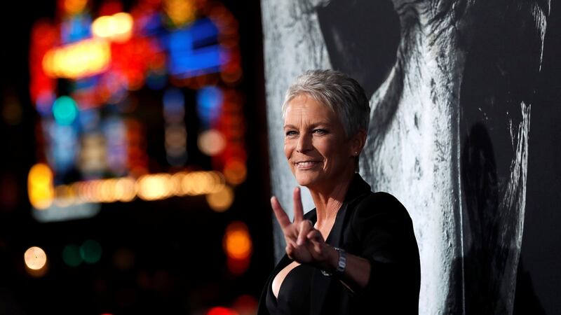 Spooky success: ‘Halloween’ star Jamie Lee Curtis  at the movie’s  premiere in Los Angeles. Photograph: Mario Anzuoni/Reuters