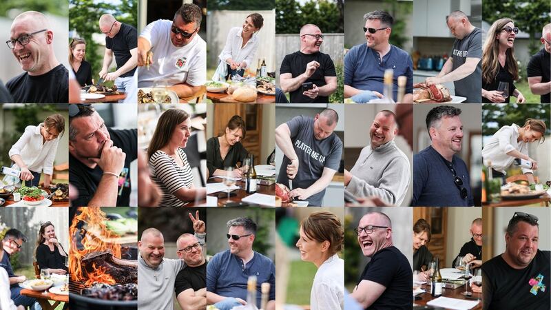 The And for mains... team working around the clock on the cookbook. Photographs: John Murray