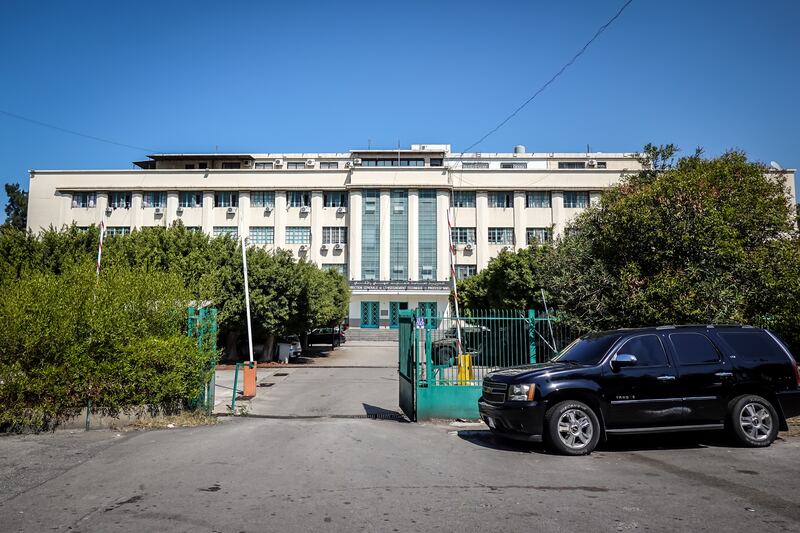 A technical college in Dekwaneh, a suburb close to Beirut, is now sheltering more than 230 people. Photograph: Sally Hayden