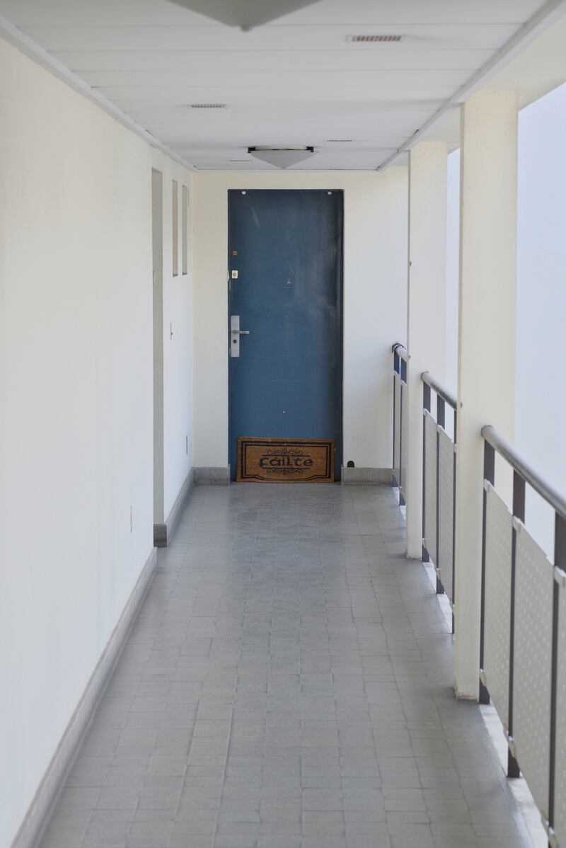 The front door to Gráinne Dirwan’s Paris apartment