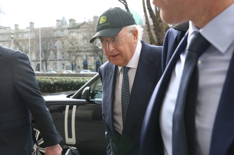Businessman John Magnier arriving at the High Court in Dublin on Friday. Photograph: Collins Courts
