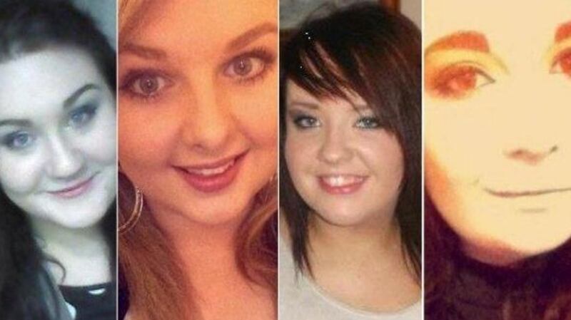 Ashling Middleton, Chermaine Carroll, Gemma Nolan and Niamh Doyle died after the car in which they were travelling was in collision with a van near Athy, Co Kildare.