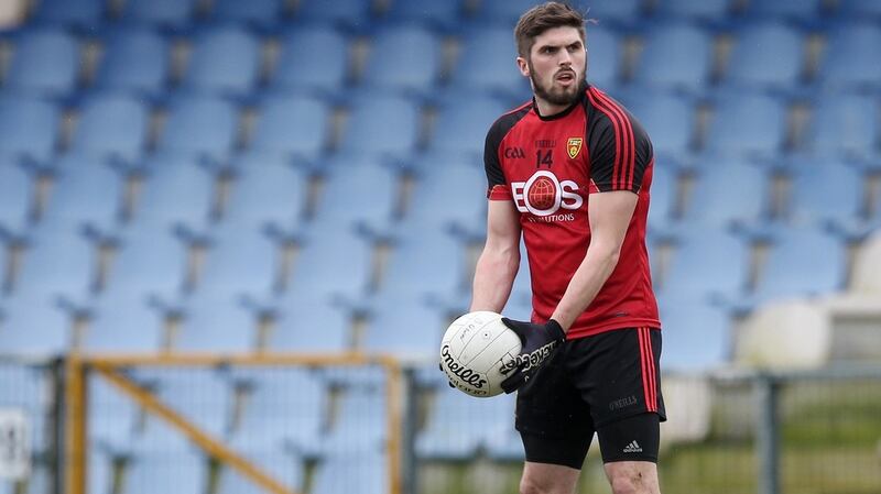 Down’s Connaire Harrison. Photograph: Ryan Byrne/Inpho