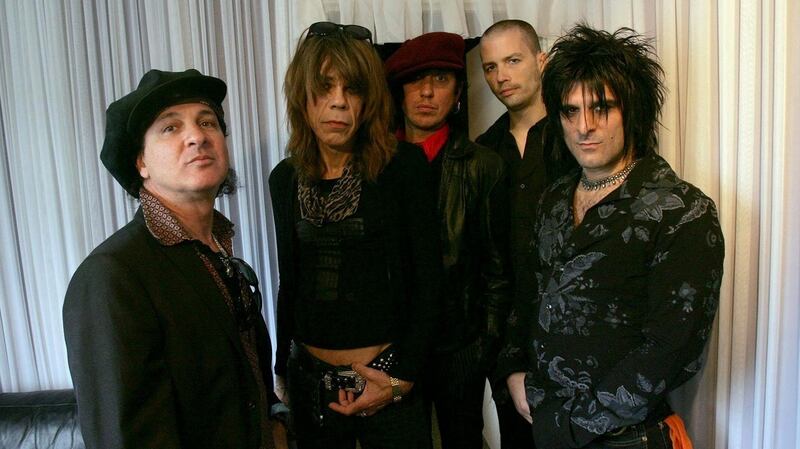 The New York Dolls (Sylvain Sylvain on left) in 2006. Photograph: Jane Mingay/PA Wire