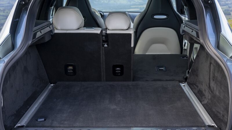 The roomy DBX has a 632-litre boot and a rear seat with limo-like leg-stretching space.