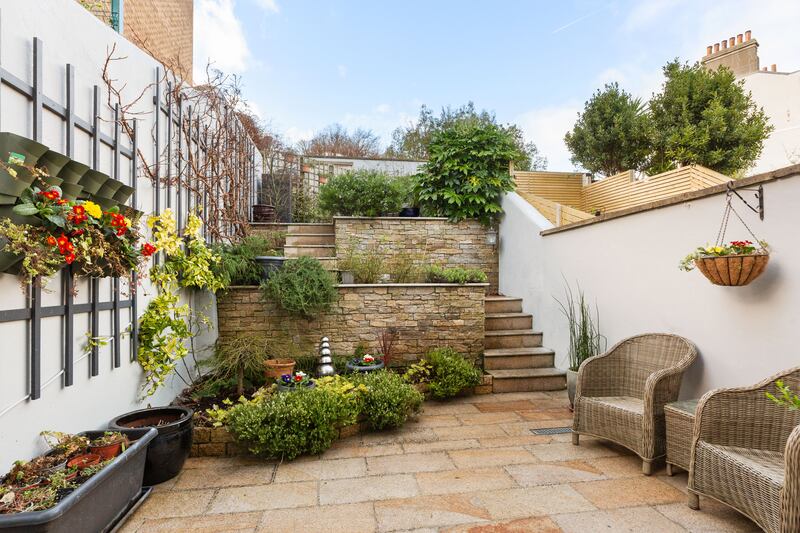 Southwest-facing back garden