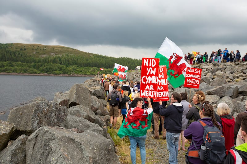 Léirsiú ag Tryweryn Grianghraf:  Cymdeithas yr Iaith