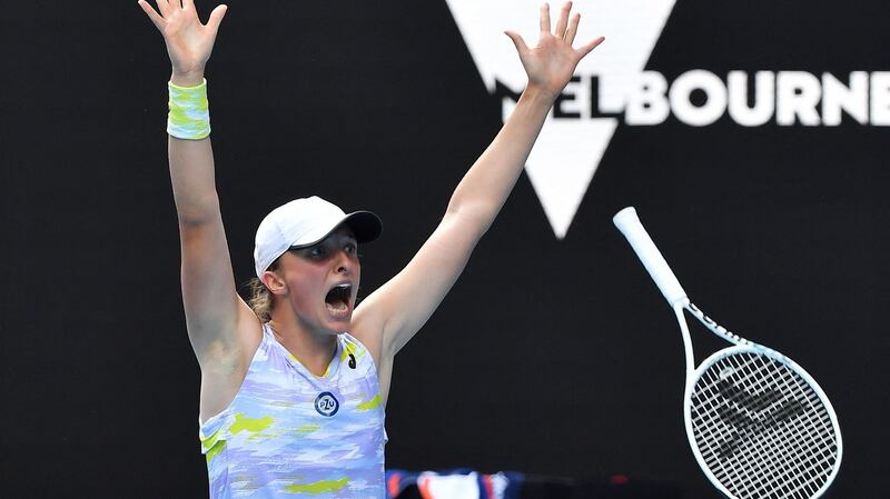 Iga Swiatek: last year she won two Grand Slams, won eight of her nine finals, and set a new record for the most consecutive wins on the WTA Tour in the 21st century with the 37-match streak. Photograph: Paul Crock/Getty/AFP