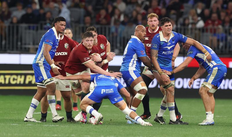 Joe McCarthy in action during the tour match against Western Force in Perth. Photograph: David Rogers/Getty Images)