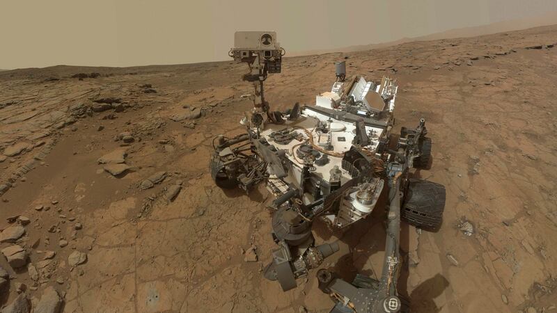 This self-portrait of Nasa’s Mars Curiosity rover is shown in this Nasa handout composite image released May 30th, 2013.