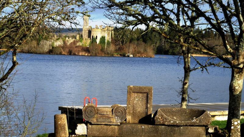 Some of the remnants from Rockingham House, which was destroyed by fire in 1957.