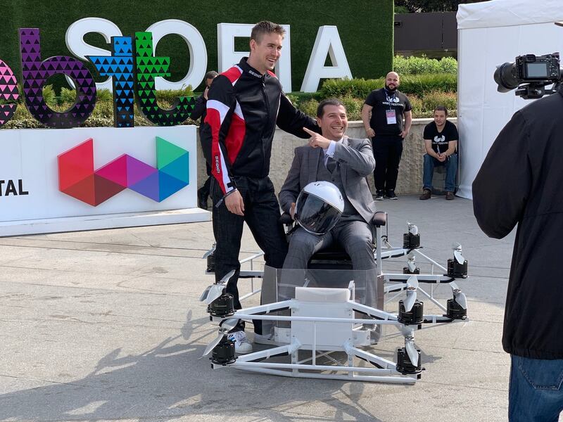 Misfeldt with Webit Festival founder Plamen Russev.