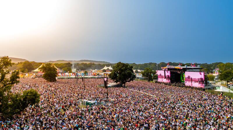 Electric Picnic 2024: The Wolfe Tones play the Main Stage, in front of a huge crowd, on Sunday afternoon. Photograph: Electric Picnic