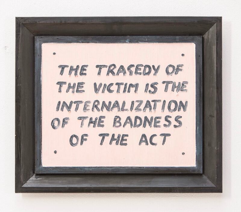 One of Chris Doris's artworks responding to his abuse. Photograph: Chris Doris