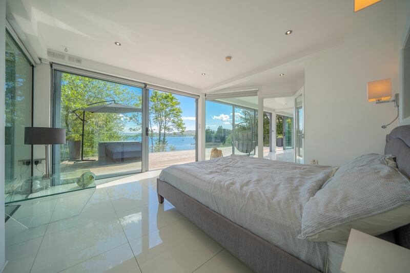 One of two double bedrooms. Photograph: Jakub Walutek