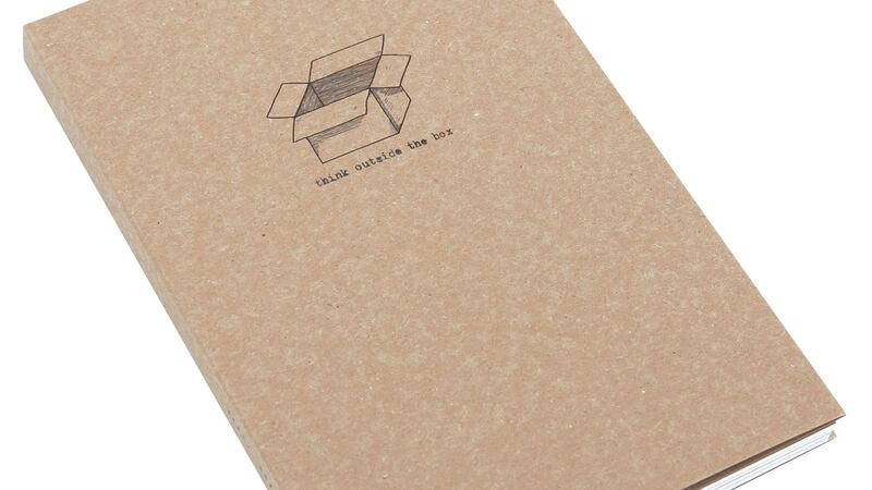 Thinking outside the box notebook from Badly Made Books (€19.99)