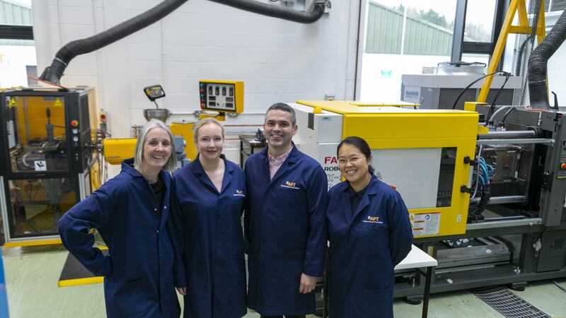 The BioICEP team includes project lead, Dr Margaret Brennan Fournet; China liaison officer and research engineer, Dr Yuanyuan Chen; director of the materials research institute, Dr Declan Devine; and research manager, Lorna Walsh.
