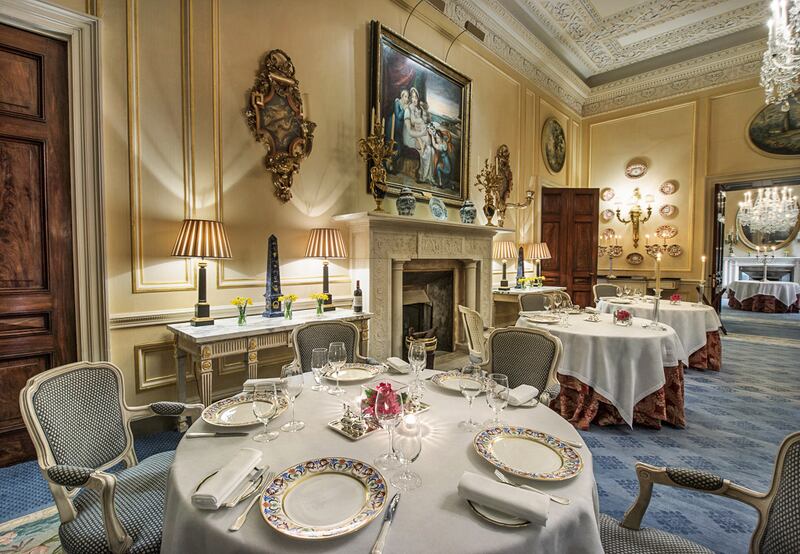 The State Dining Room at Ballyfin, Co Laois Photograph: Andrea Jones