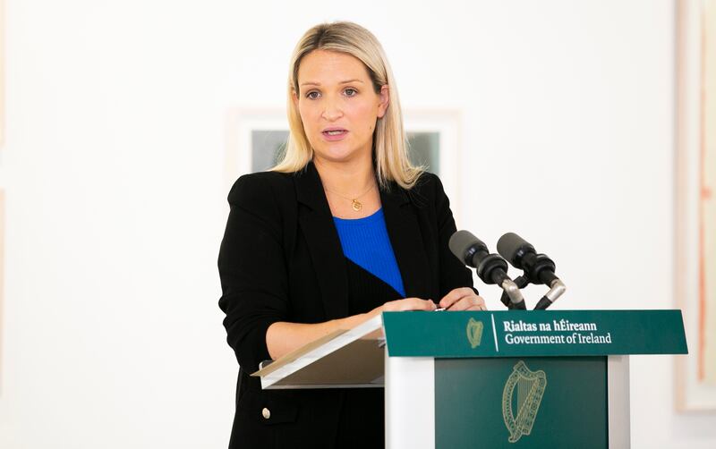 Minister for Justice Helen McEntee who has secured Cabinet approval for the Incitement to Violence or Hatred and Hate Offences Bill 2022. Photograph: Gareth Chaney/Collins 