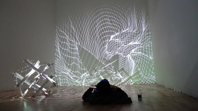 Sougwen Chung’s haunting sculptural audio-visual work Ecdysis