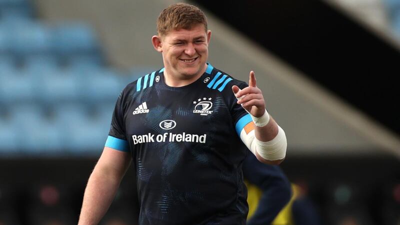 Tadhg Furlong pictured during Leinster’s Heineken Champions Cup quarter-final against  Exeter at  Sandy Park. Photograph: James Crombie/Inpho