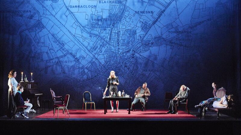 The cast of The Wake by Tom Murphy, directed by Annabelle Comyn.