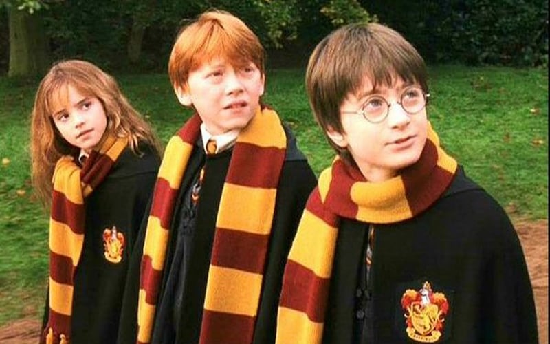 Emma Watson, Rupert Grint and Daniel Radcliffe in Harry Potter and the Philosopher’s Stone