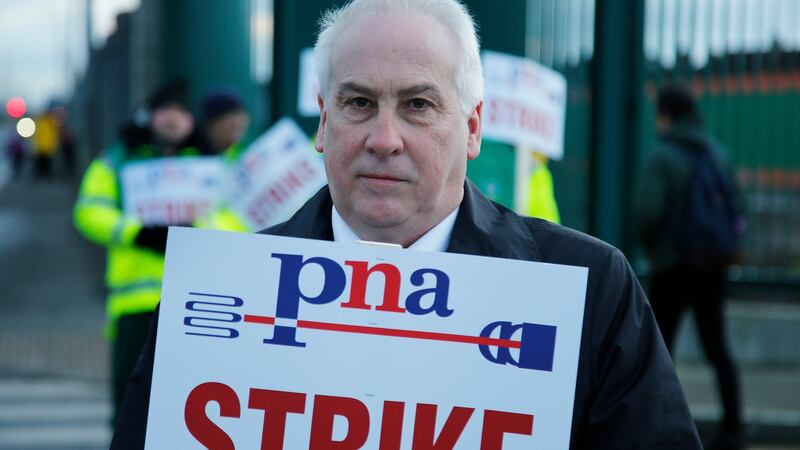 PNA General Secretary Peter Hughes at the ambulance service facility on the Davitt Road, Dublin. Photograph Nick Bradshaw/The Irish Times
