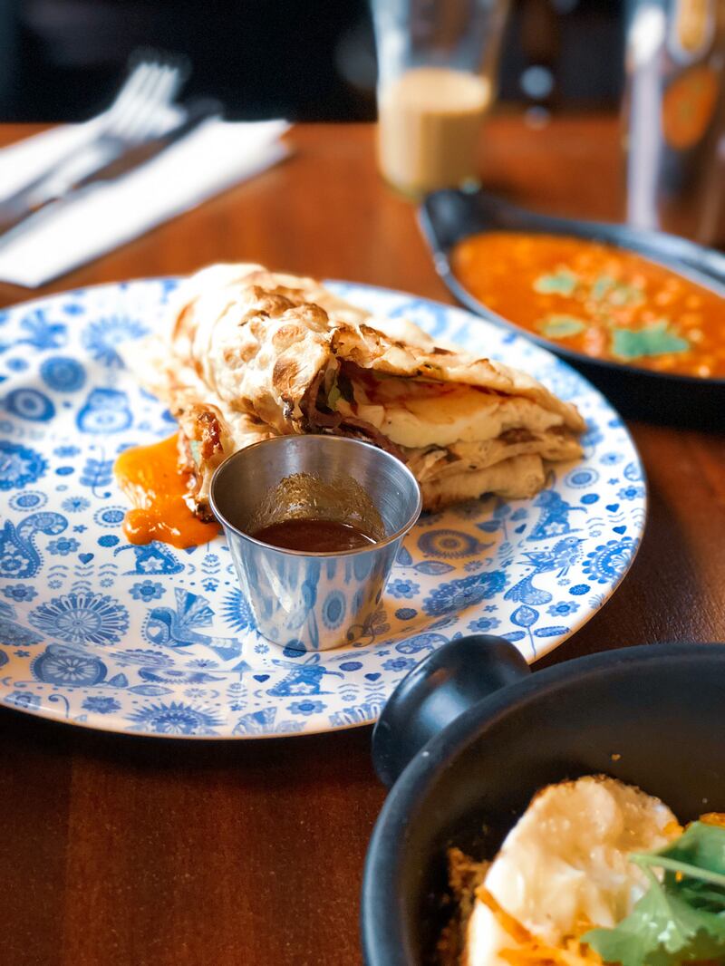 Dishoom’s bacon and egg naan