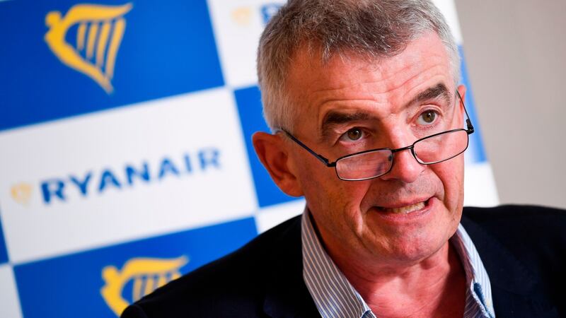 Ryanair chief executive Michael O’Leary said the risk of a no-deal Brexit had “risen materially”. Photograph: Laurie Dieffembacq/AFP/Getty Images