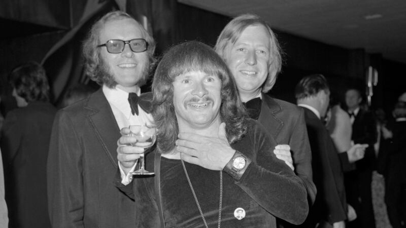 The Goodies (left to right ): Graeme Garden, Bill Oddie and Tim Brooke-Taylor in 1978. Photograph:  PA