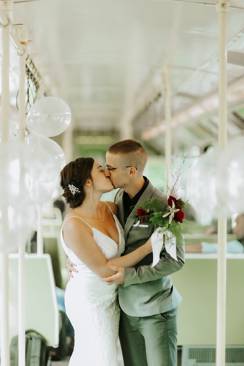 Train driver Patrick Murray and his bride Megan took the Dart to their wedding ceremony. They are among the people featured in The Dart: No Ordinary Day on RTÉ One.