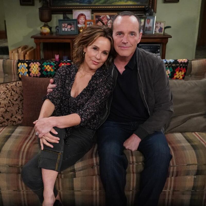 Jennifer Grey and her ex-husband Clark Gregg. Photograph: Eric McCandless/ABC via Getty Images