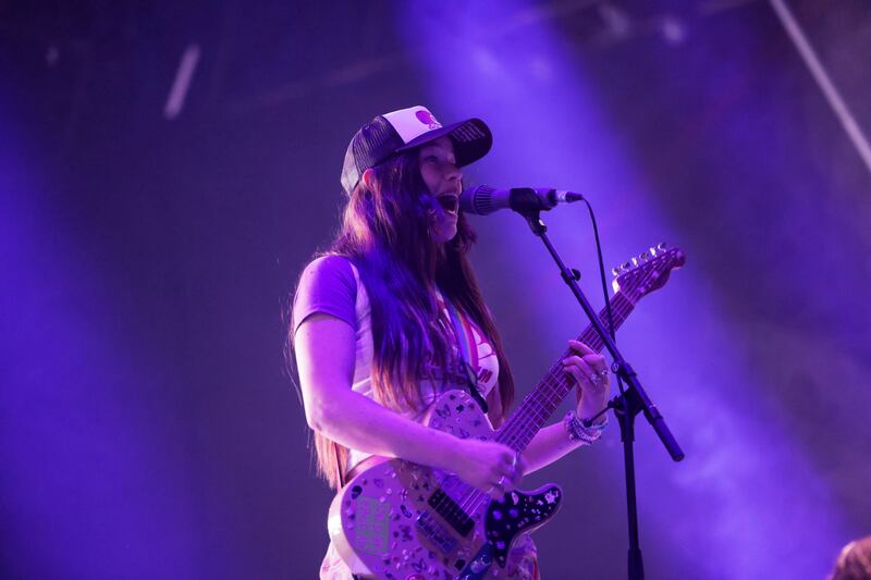 Wet Leg: Rhian Teasdale. Photograph: Alan Betson
