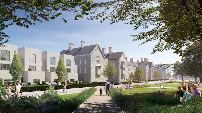 An illustration of the planned new development at the Central Mental Hospital in Dundrum, south Dublin. Image: Land Development Agency masterplan