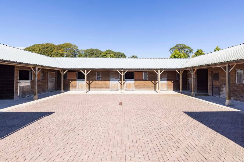 The propery has seven loose horseboxes